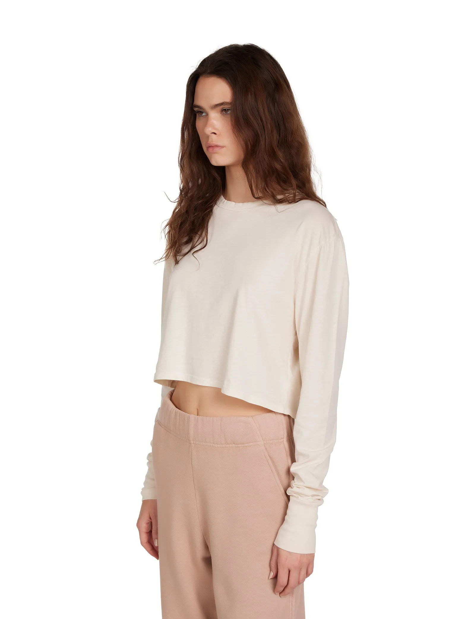 Mert Long Sleeve Crop Tee