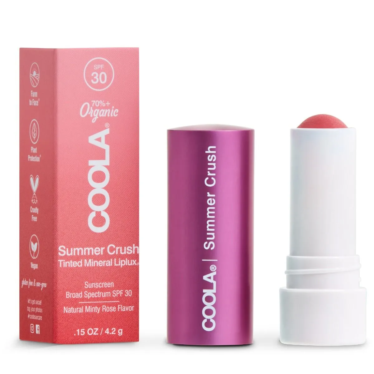 Mineral Liplux Lip Balm SPF 30, Summer Crush