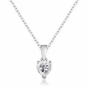 Moissanite Heart Necklace