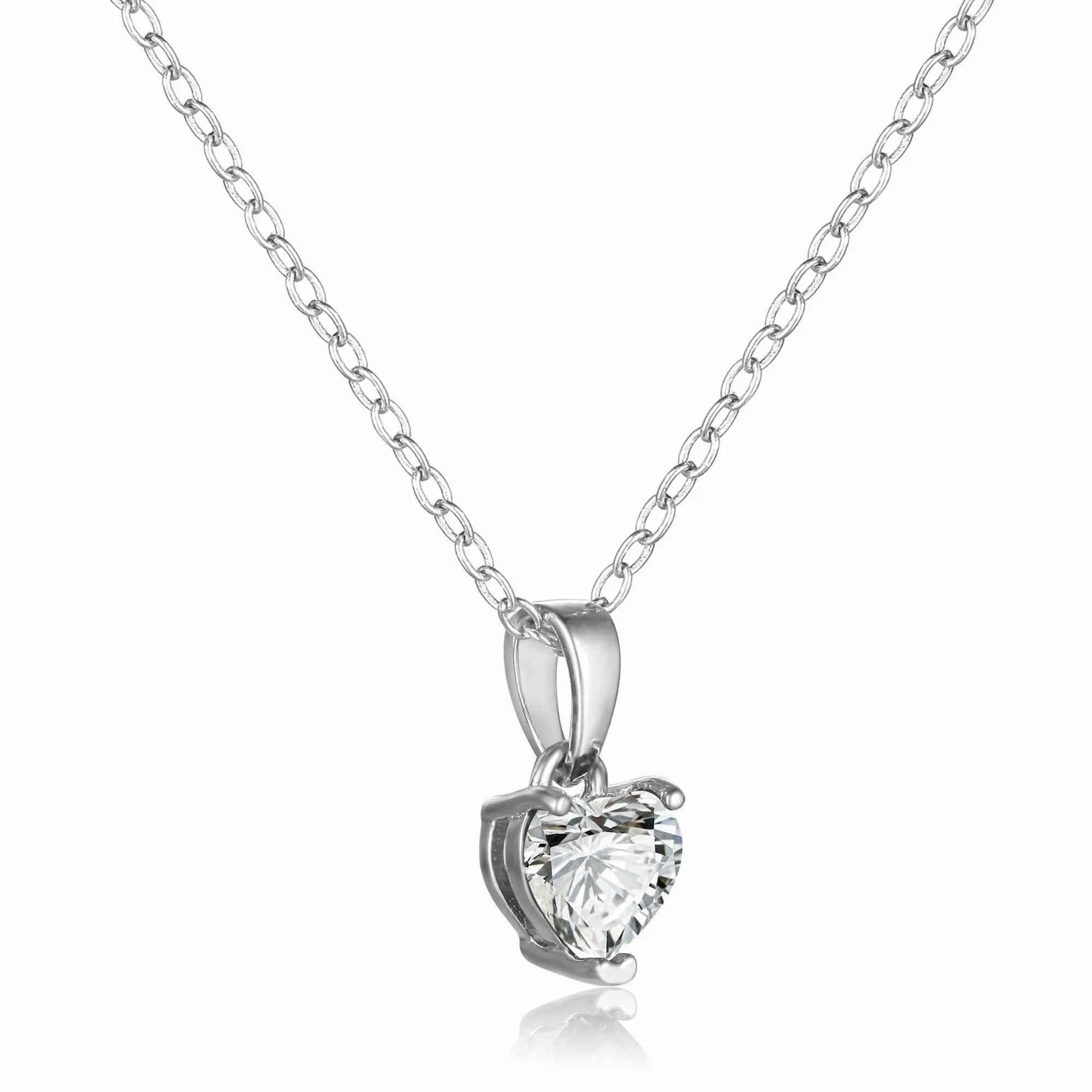 Moissanite Heart Necklace