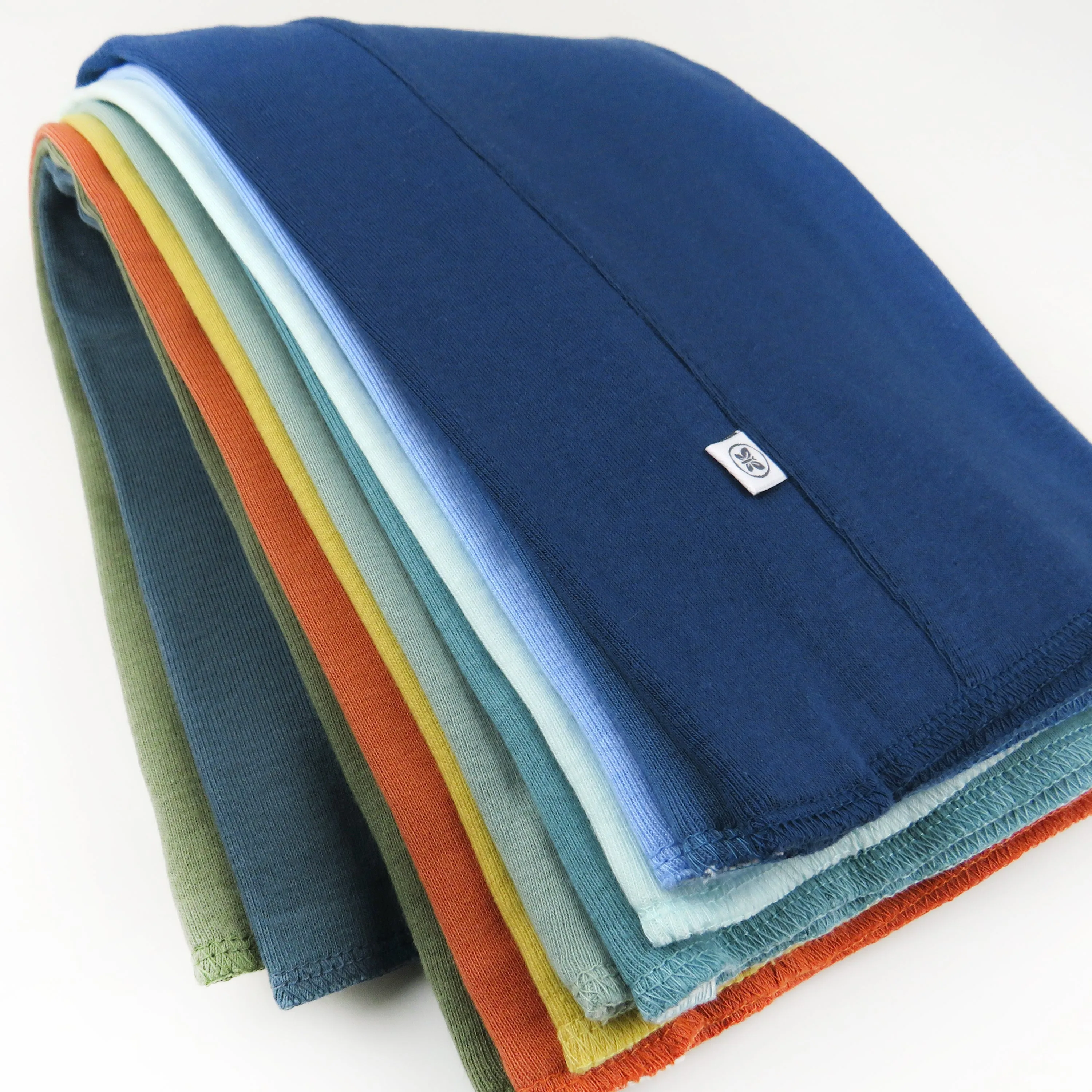 Multipack Organic Cotton Knit Tri-fold Burp Cloths