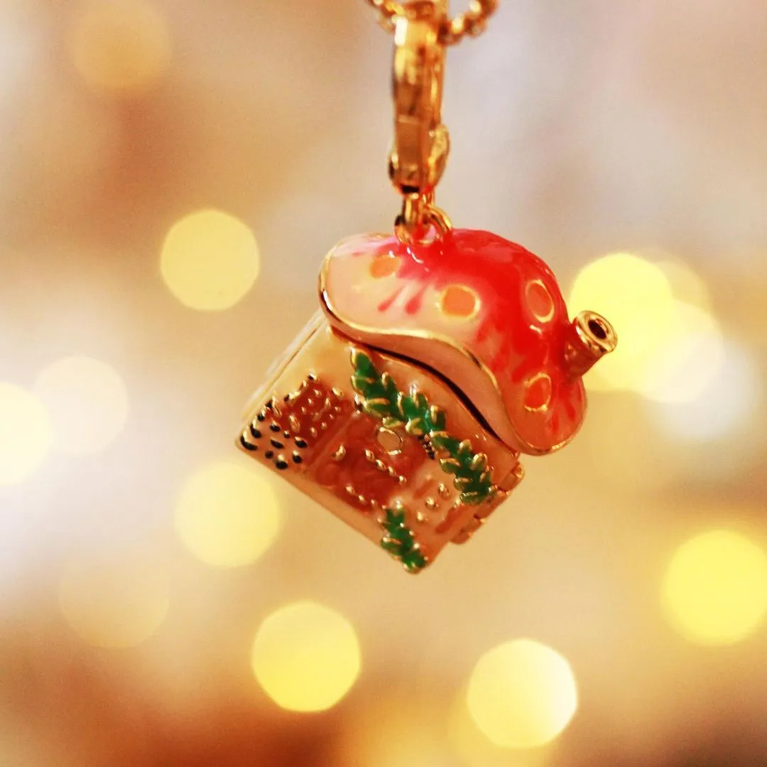 Mushroom House Necklace