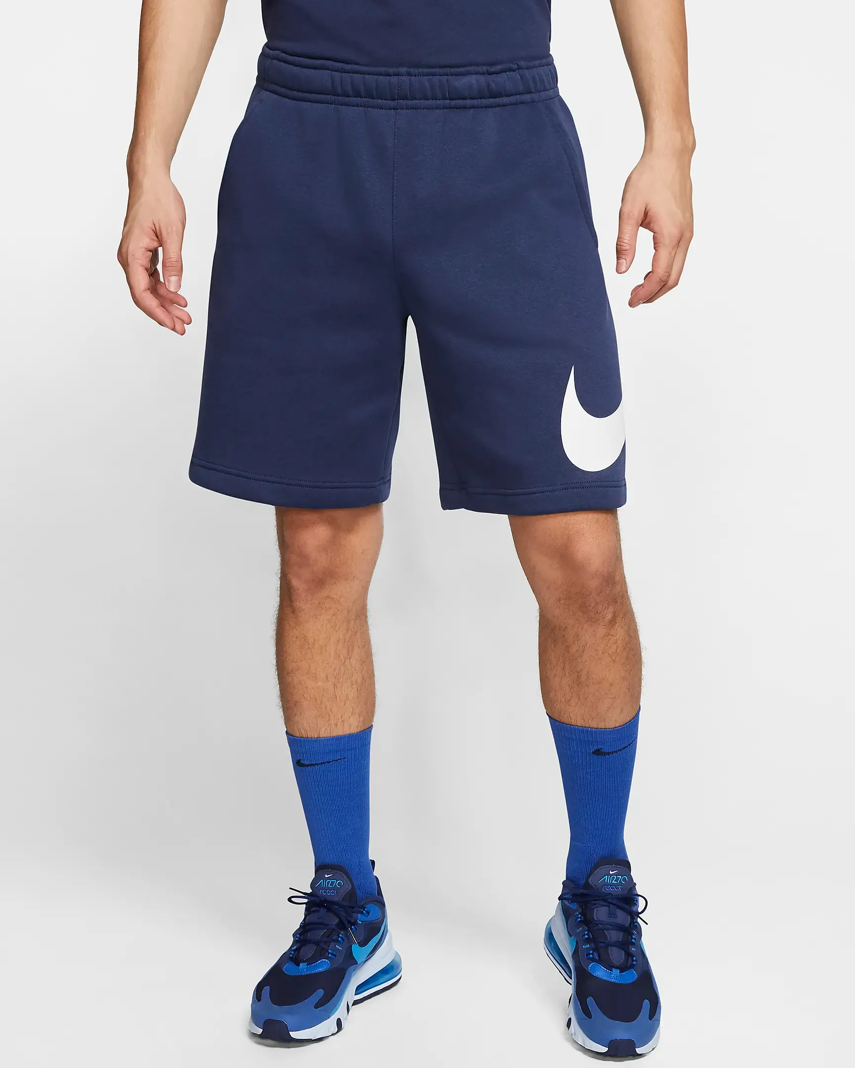 Nike Men's Sportswear Club Shorts - Midnight Navy / White