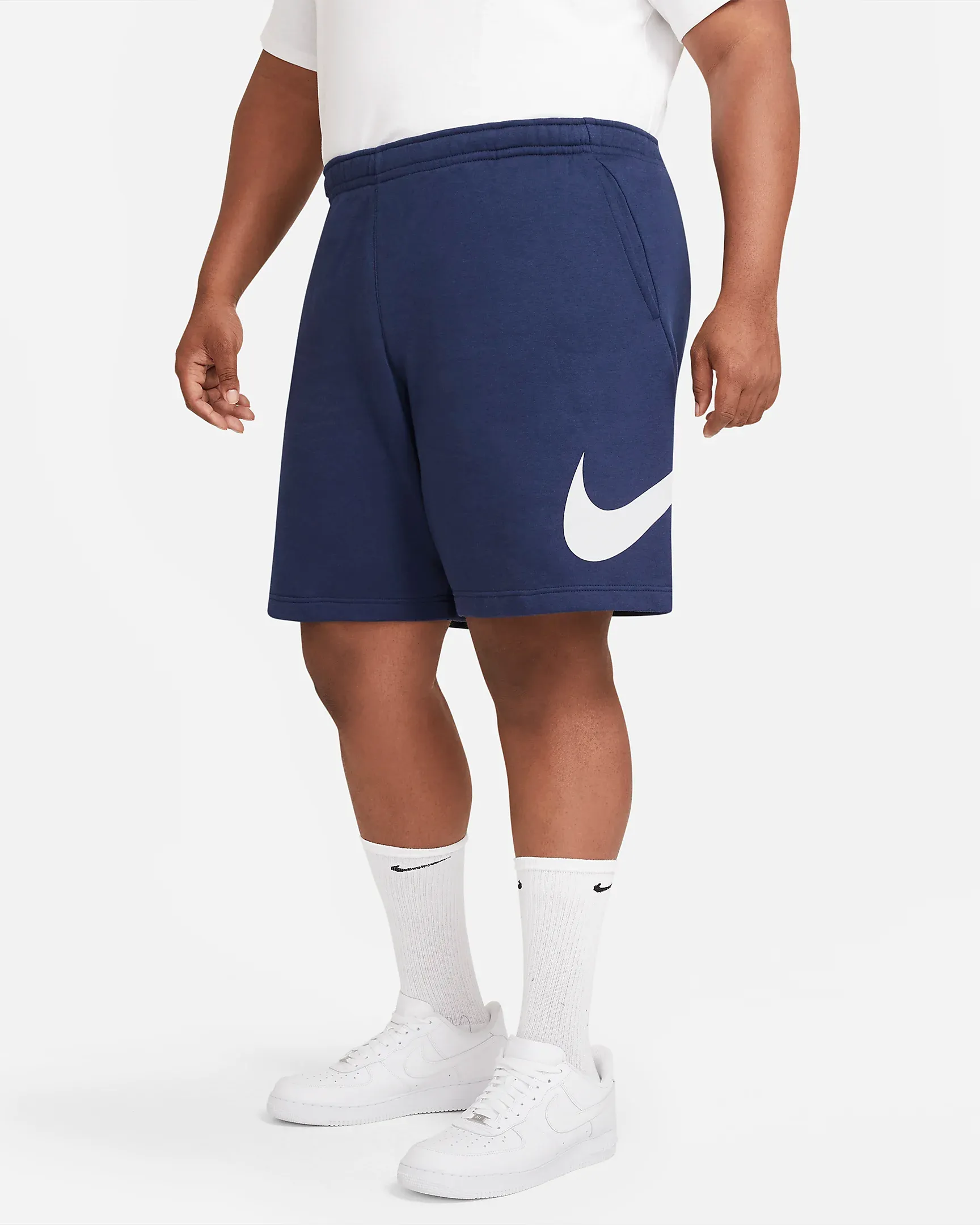 Nike Men's Sportswear Club Shorts - Midnight Navy / White