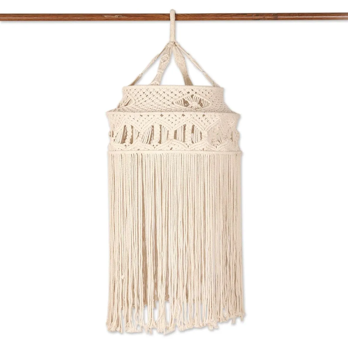 Novica Boho Delight Macrame Cotton Chandelier