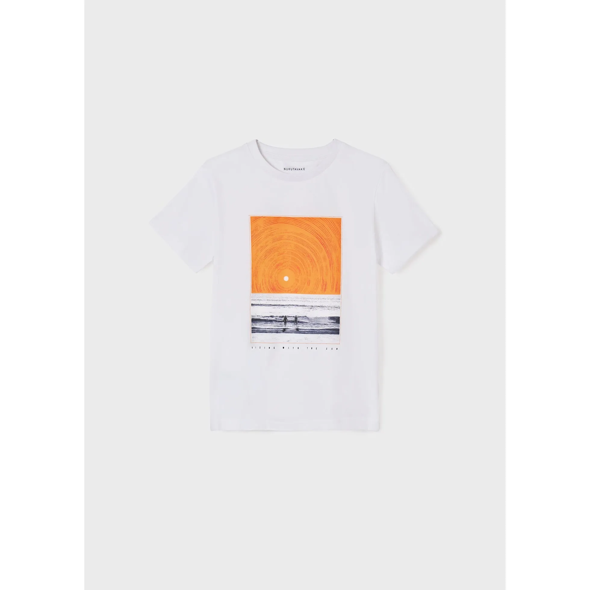 Nukutavake T-Shirt w/Beach Graphic _White 6020-10