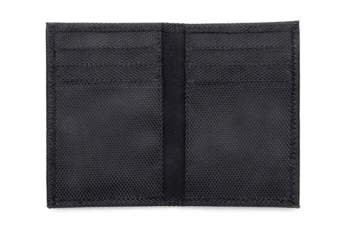 Nylon unisex cardholder by Ahimsa - black, navy or espresso