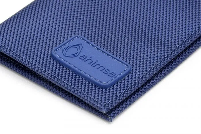 Nylon unisex cardholder by Ahimsa - black, navy or espresso