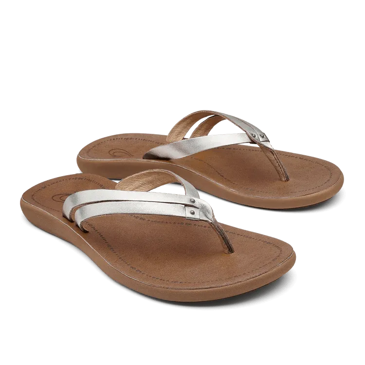 Olukai Women's Kapehe Luana - Silver/Sahara