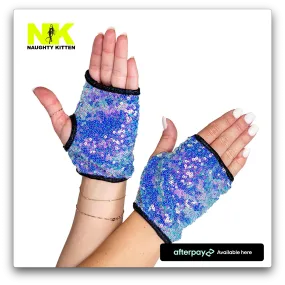 Open Finger Sequin Gloves