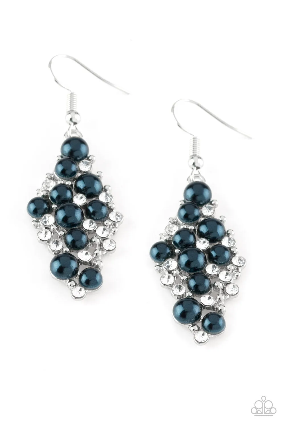 Paparazzi Famous Fashion - Blue Earrings