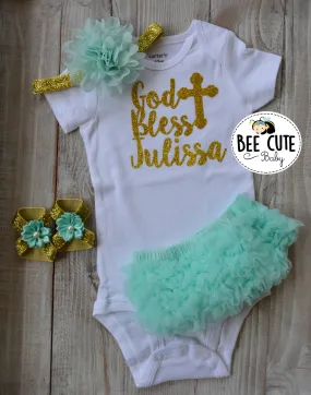 Personalized Baptism Outfit After Party.