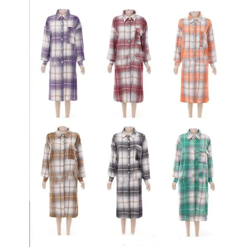 Plaid Winter Long Shirt