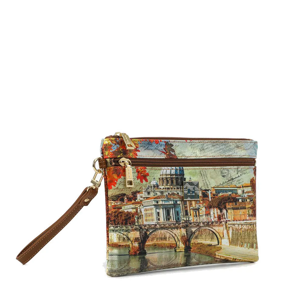 Pochette Media Donna con Zip Y NOT CLF-343 Winter Rome