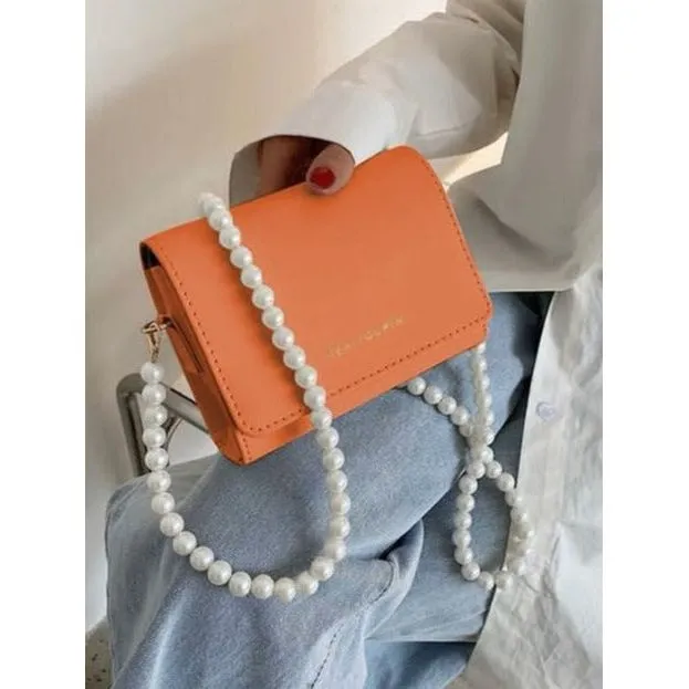 Portable Flip Beads Crossbody Handbag