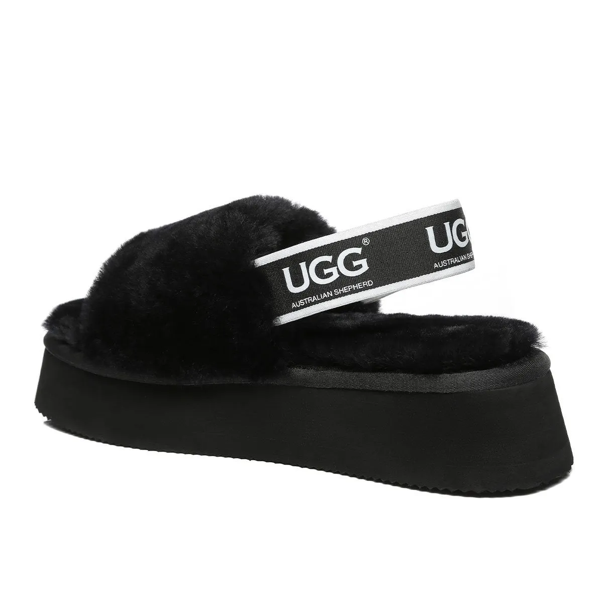 Premium Fluff UGG Platform Slides