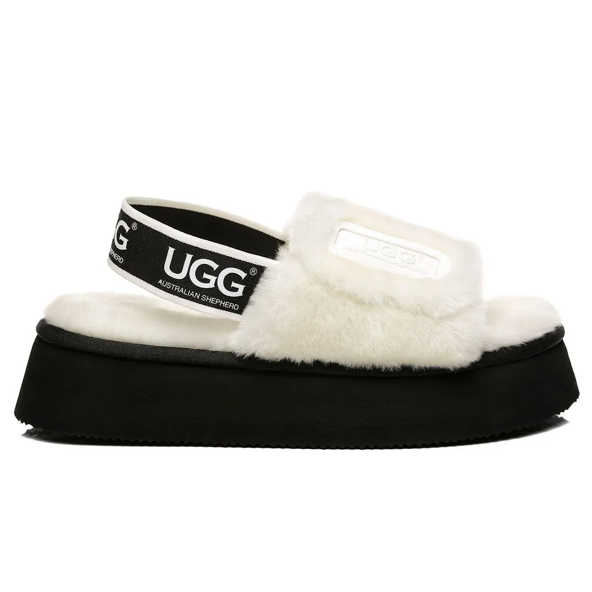 Premium Fluff UGG Platform Slides