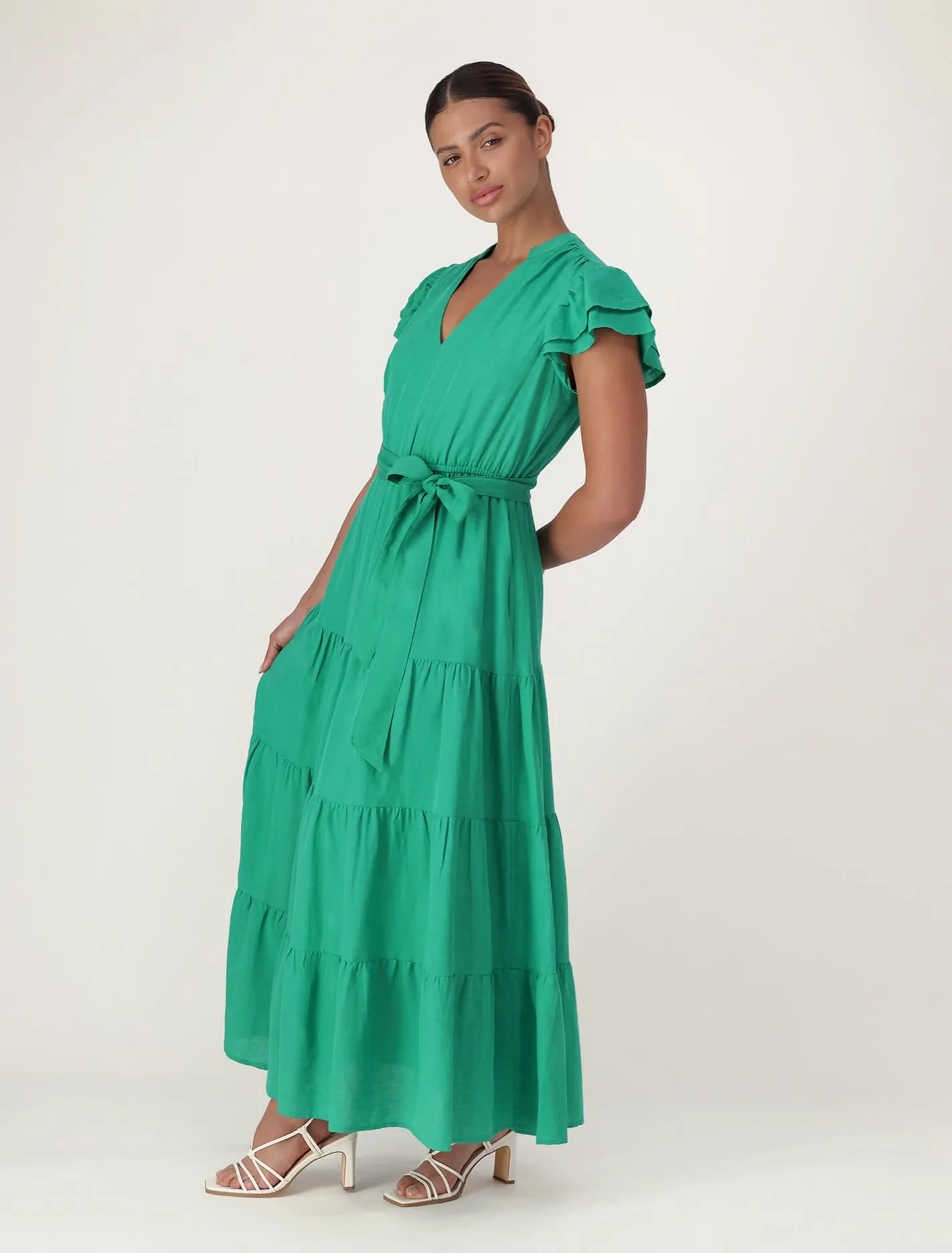 Ramona Tiered Shirt Midi Dress