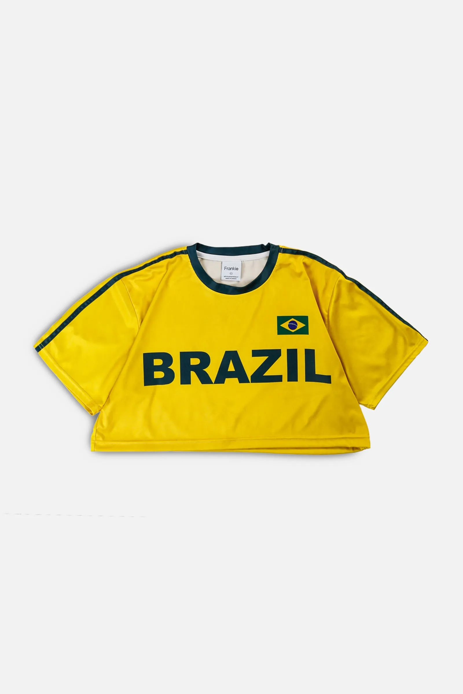 Rework Crop Brazil Soccer Jersey - XL