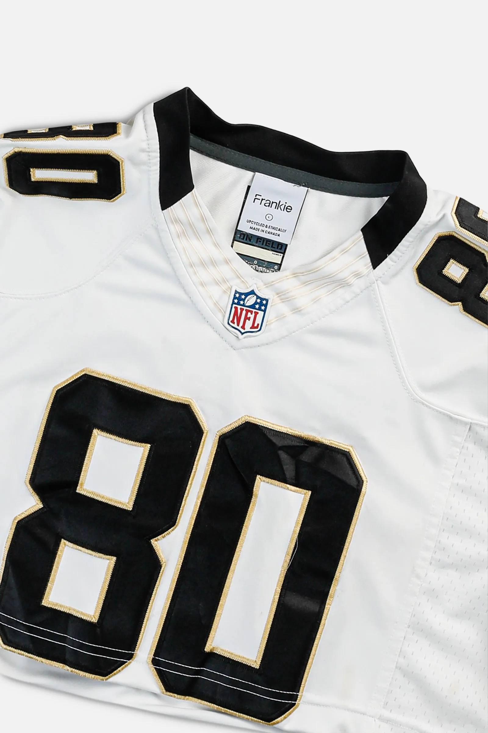 Rework Crop New Orleans Saints NFL Jersey - L