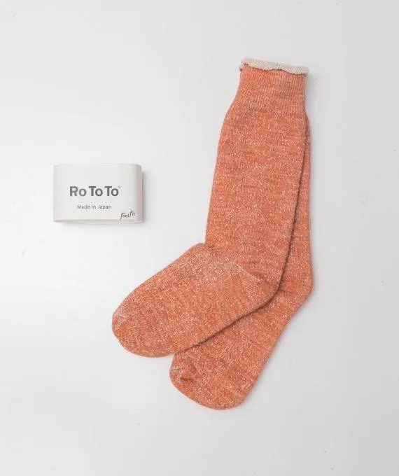 ROTOTO Double Face Socks Orange