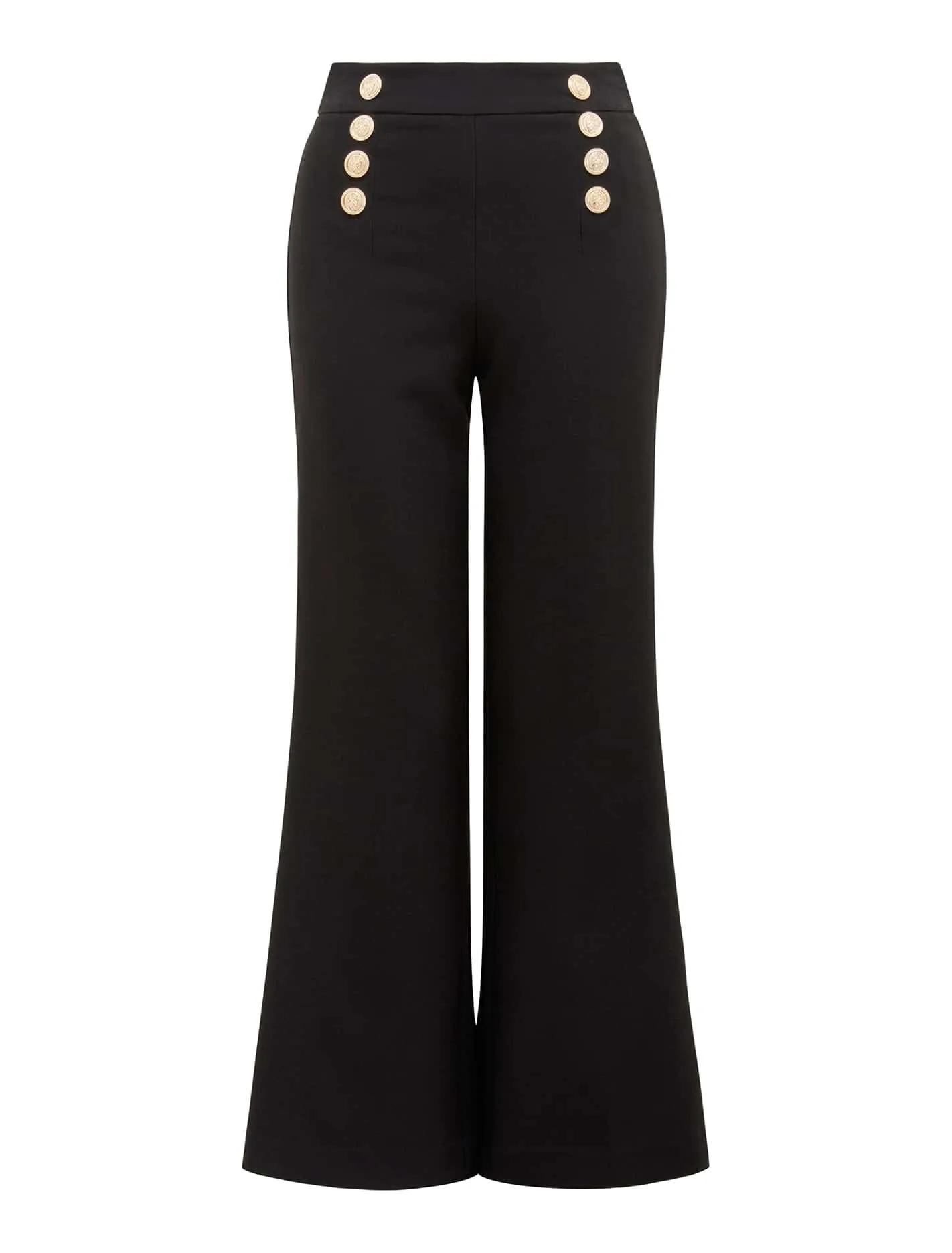 Sara Button Up Slim Flare Pants