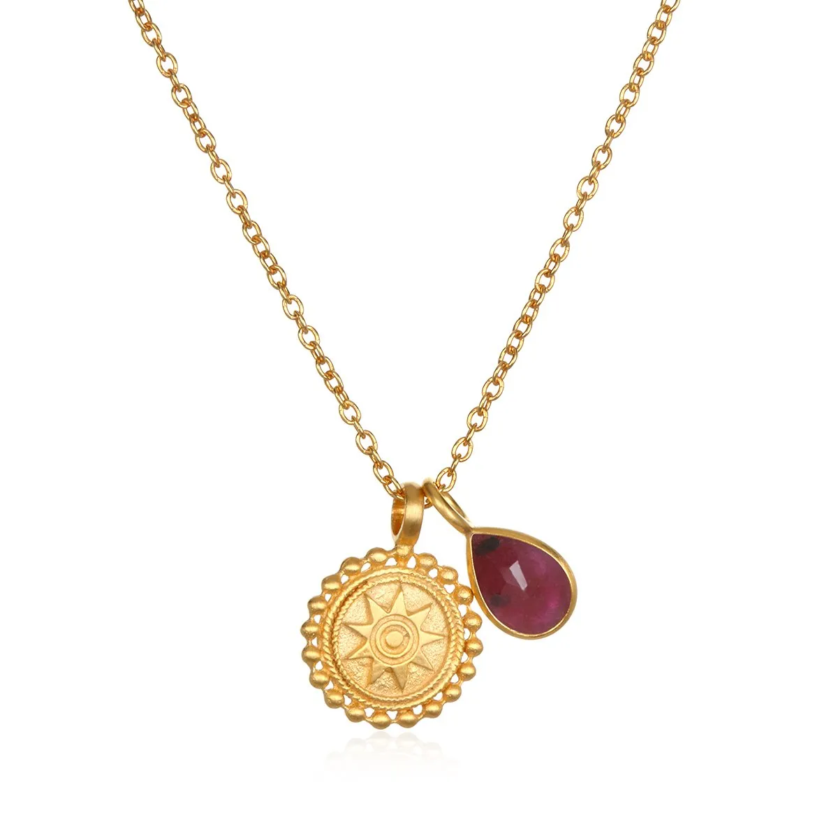 Satya Mandala July Birthstone Necklace