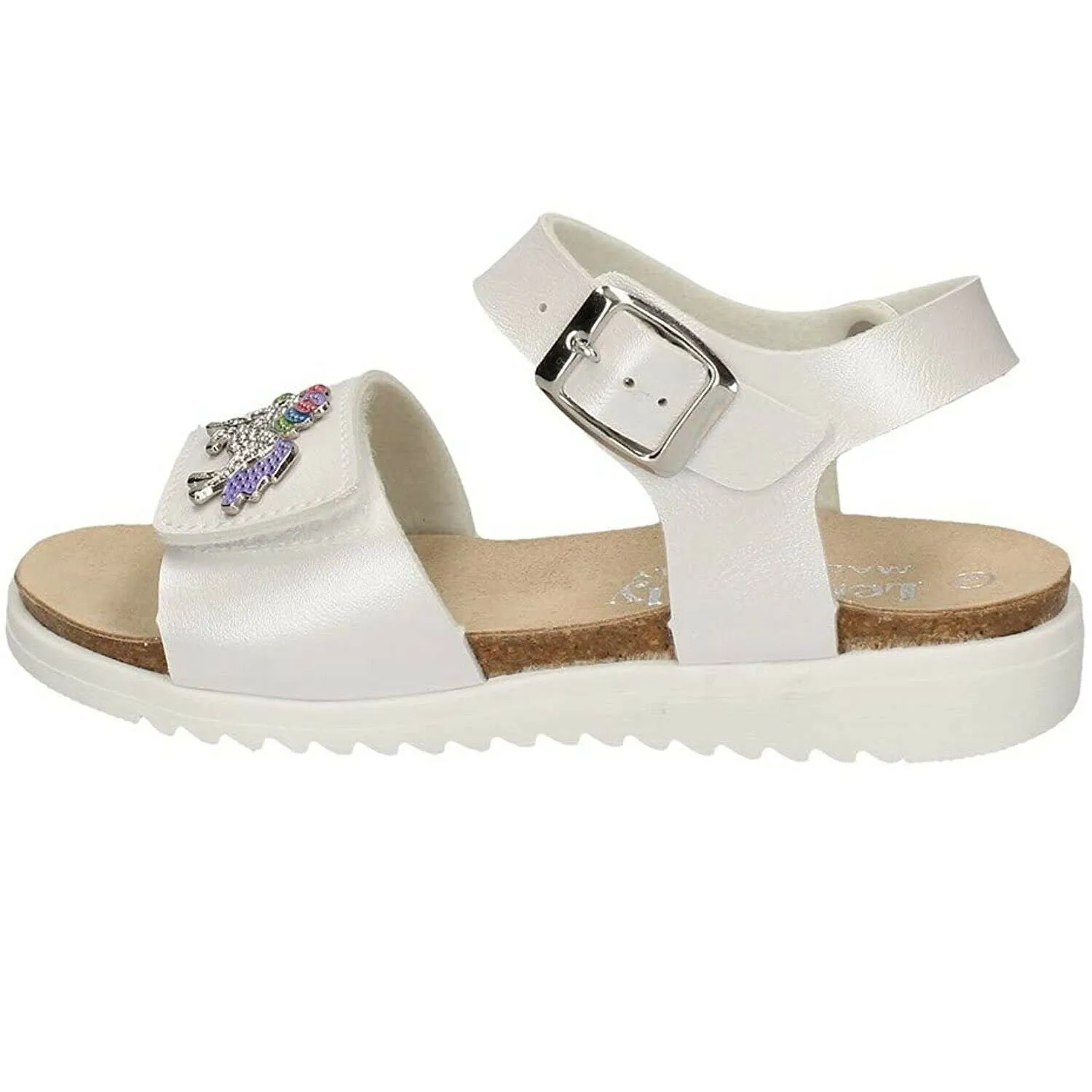 Scarpe bambina Lelli Kelly - Art. LK1500 sandali  unicorno bianco perlato casual