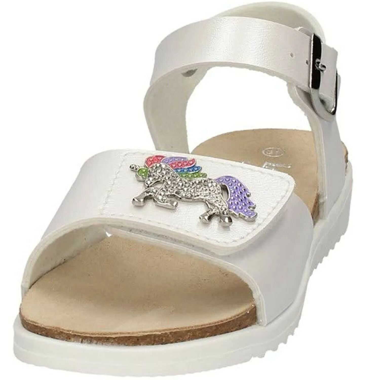 Scarpe bambina Lelli Kelly - Art. LK1500 sandali  unicorno bianco perlato casual