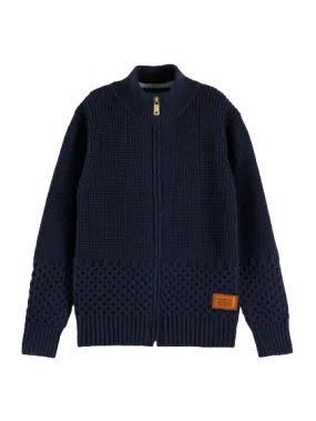 Scotch & Soda Zip-Up Pullover _Navy 167741-0002