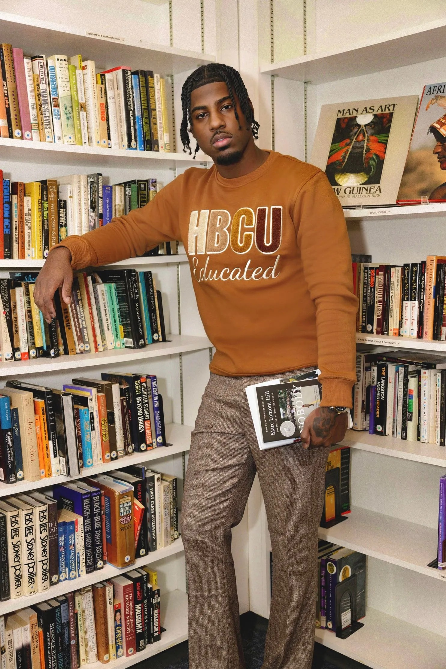 Shades of Melanin HBCU Educated Chenille Shirt