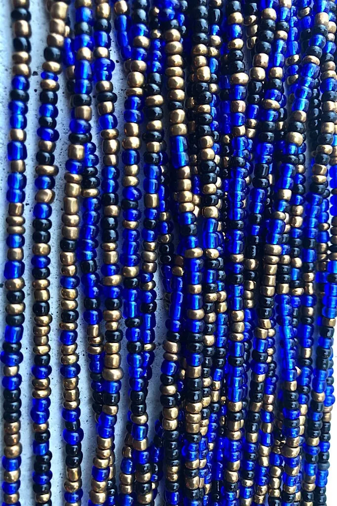 Sierra Blue and Bronze Waist Beads