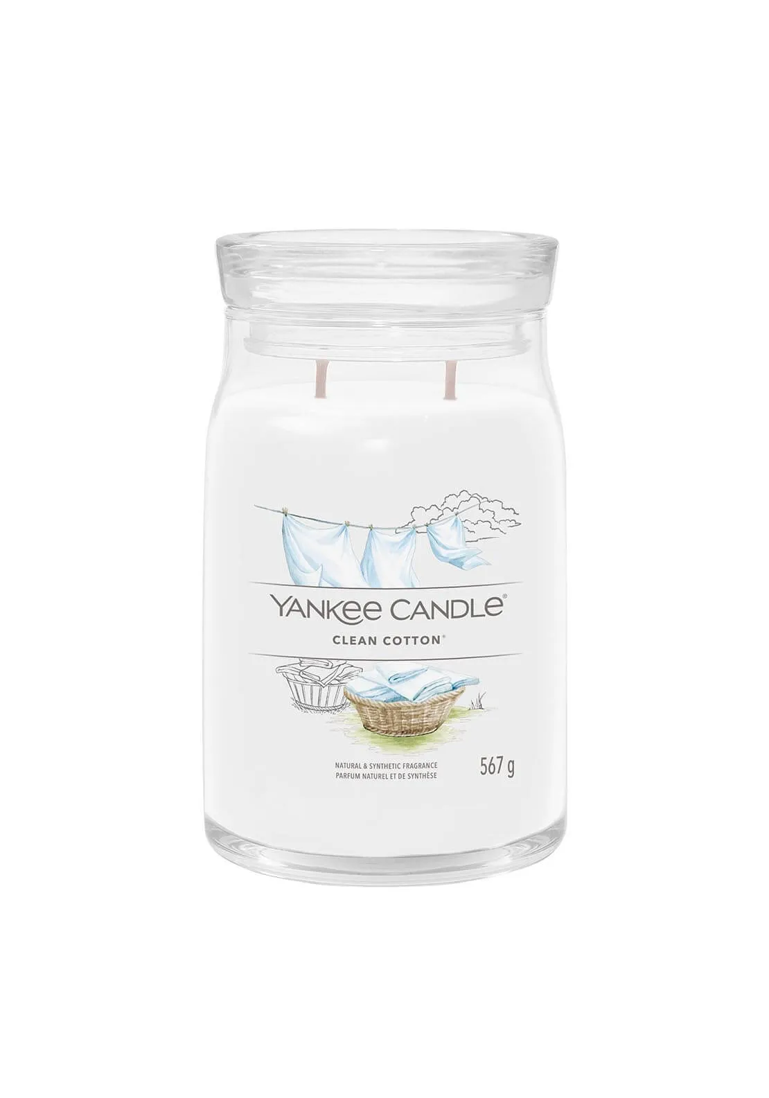 Signature Large Jar- Clean Cotton