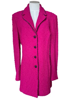 St. John Fuchsia Knit Size 12 Jacket