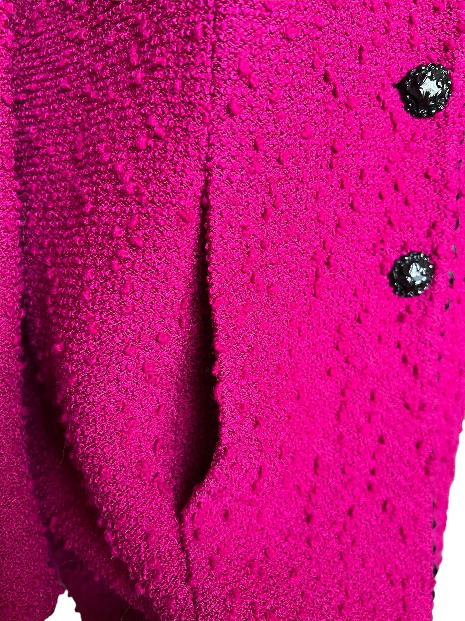 St. John Fuchsia Knit Size 12 Jacket