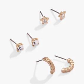 Stargazer Stud Earring Set of 3