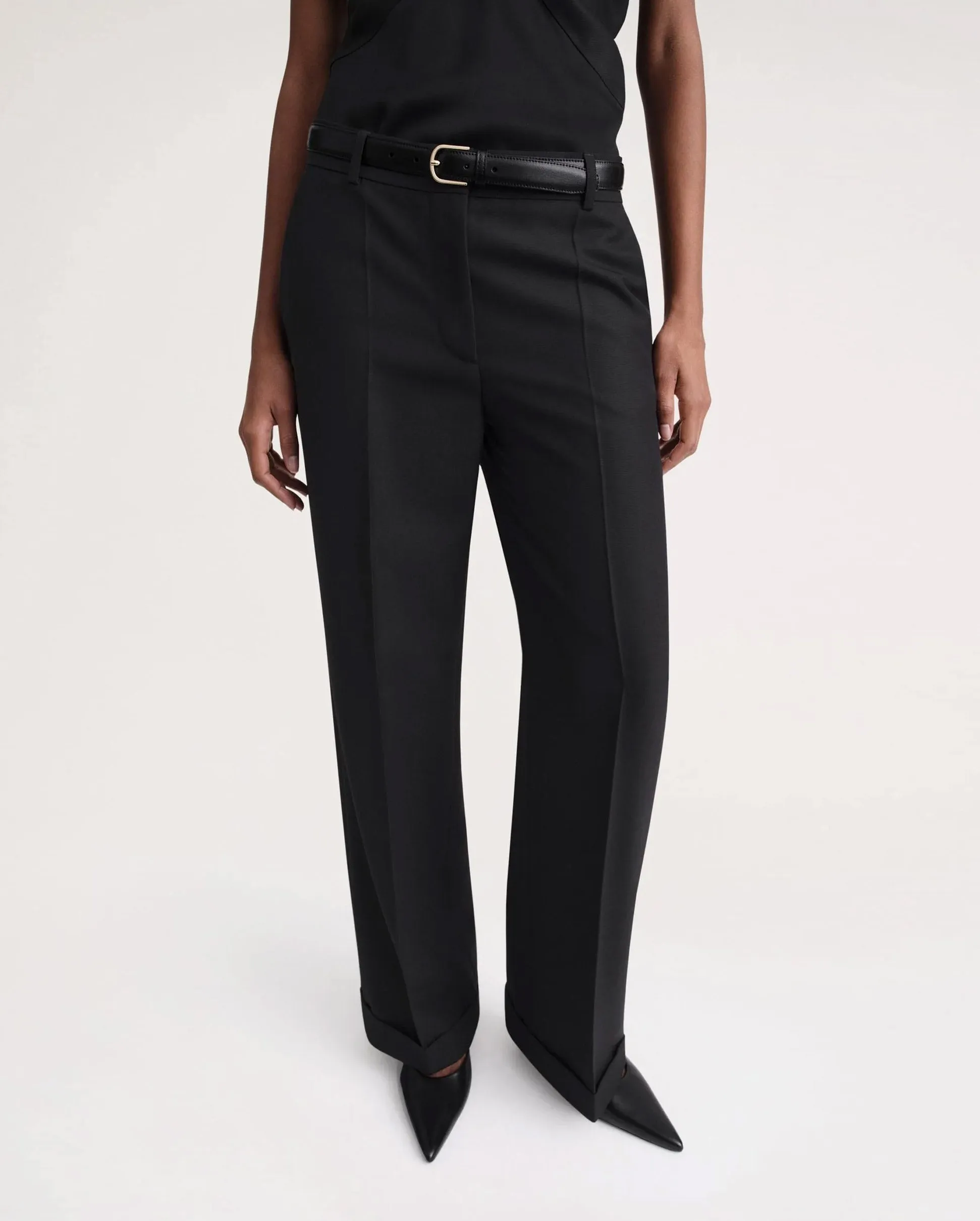 TAILORED SUIT TROUSERS / BLACK