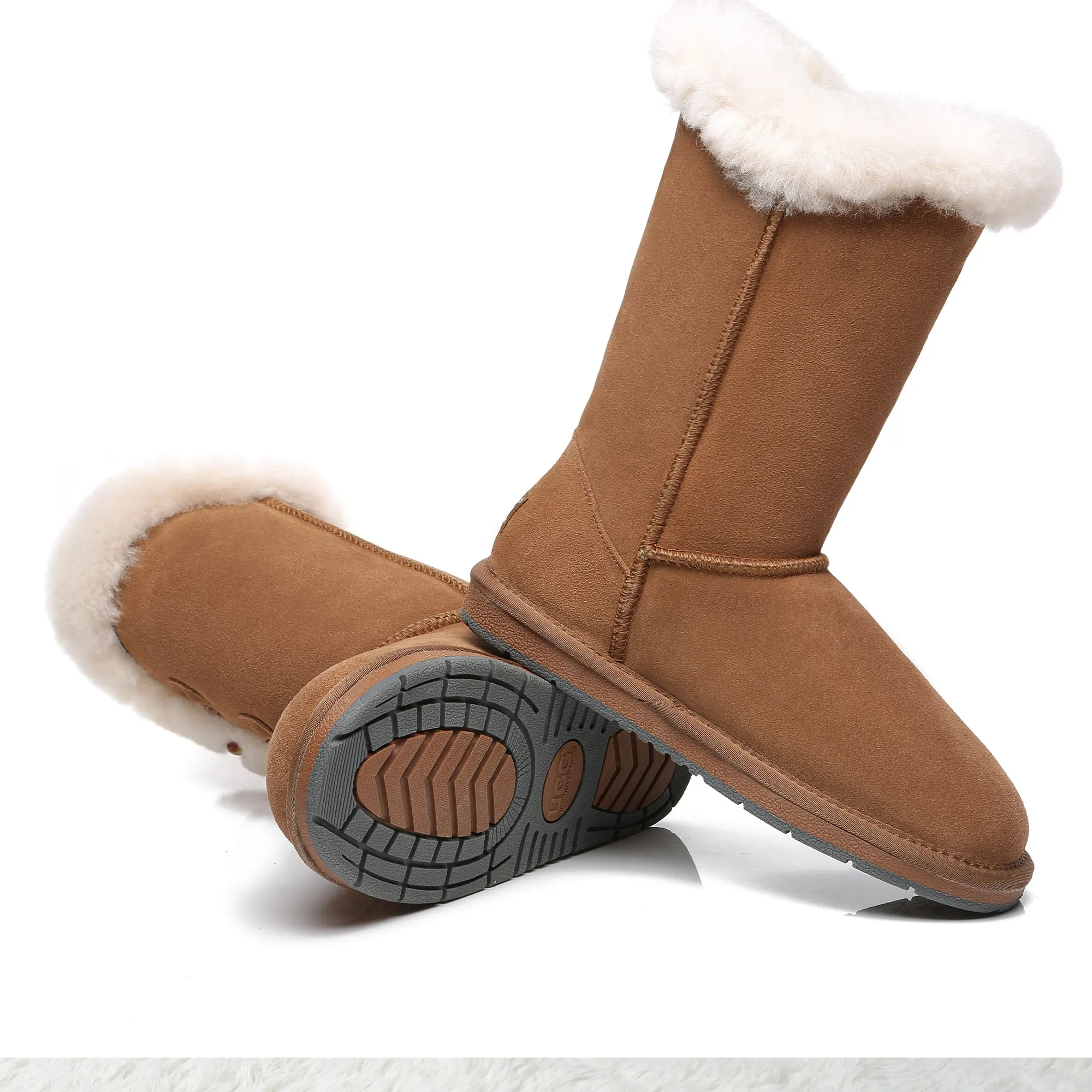 Tall 3-Buttons Toggle UGG Boots