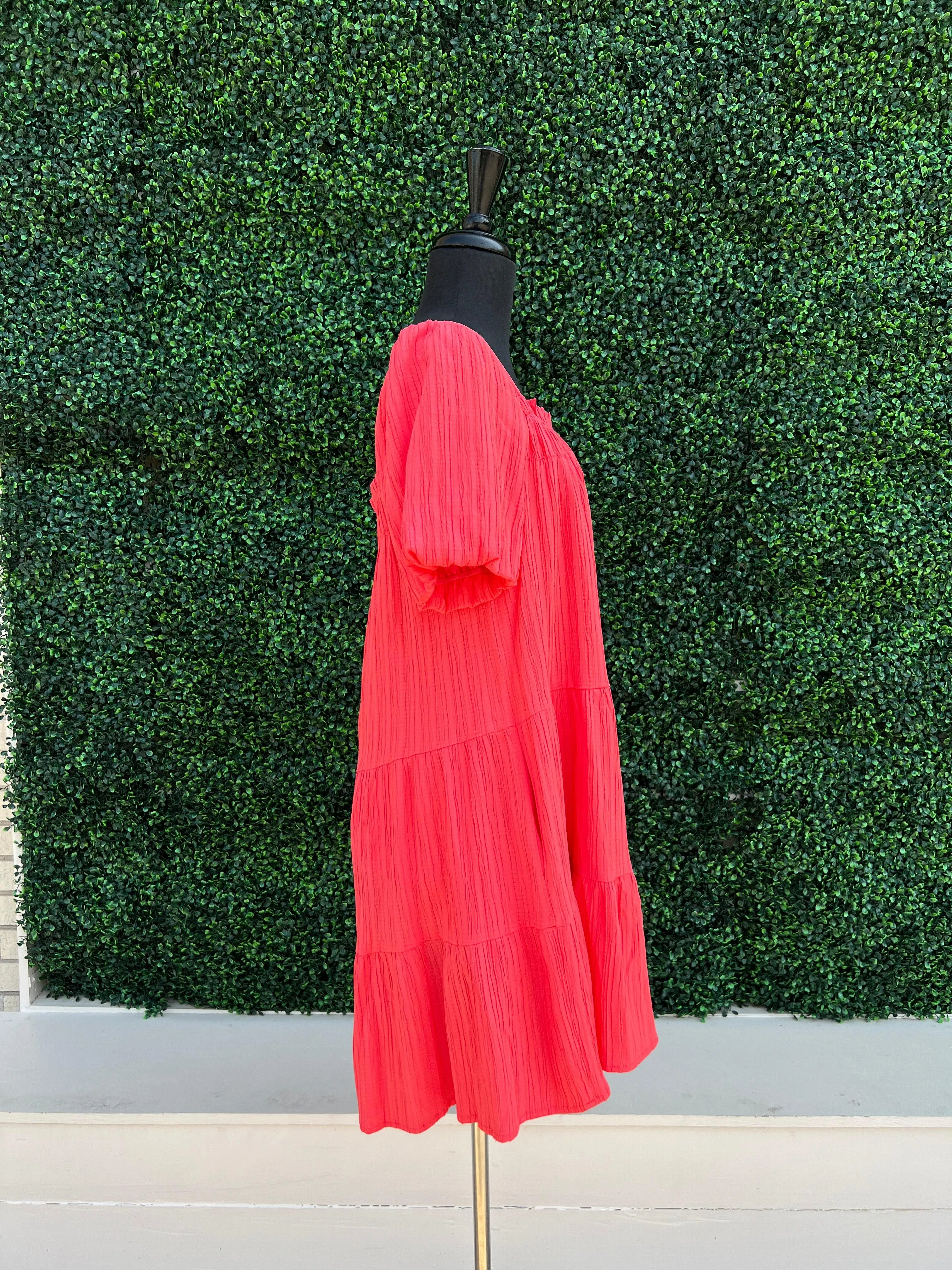 Tangerine Tiers Dress