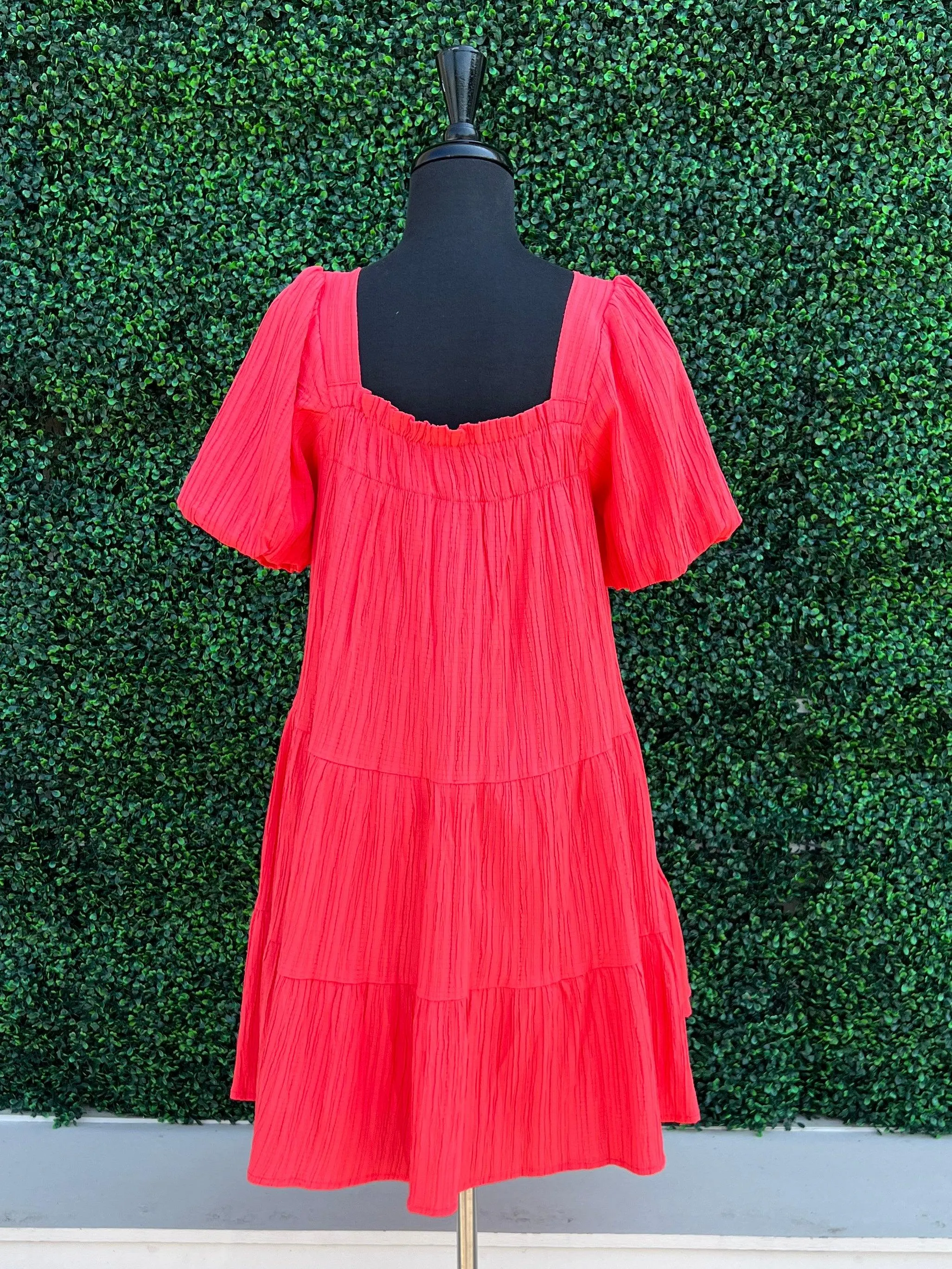 Tangerine Tiers Dress