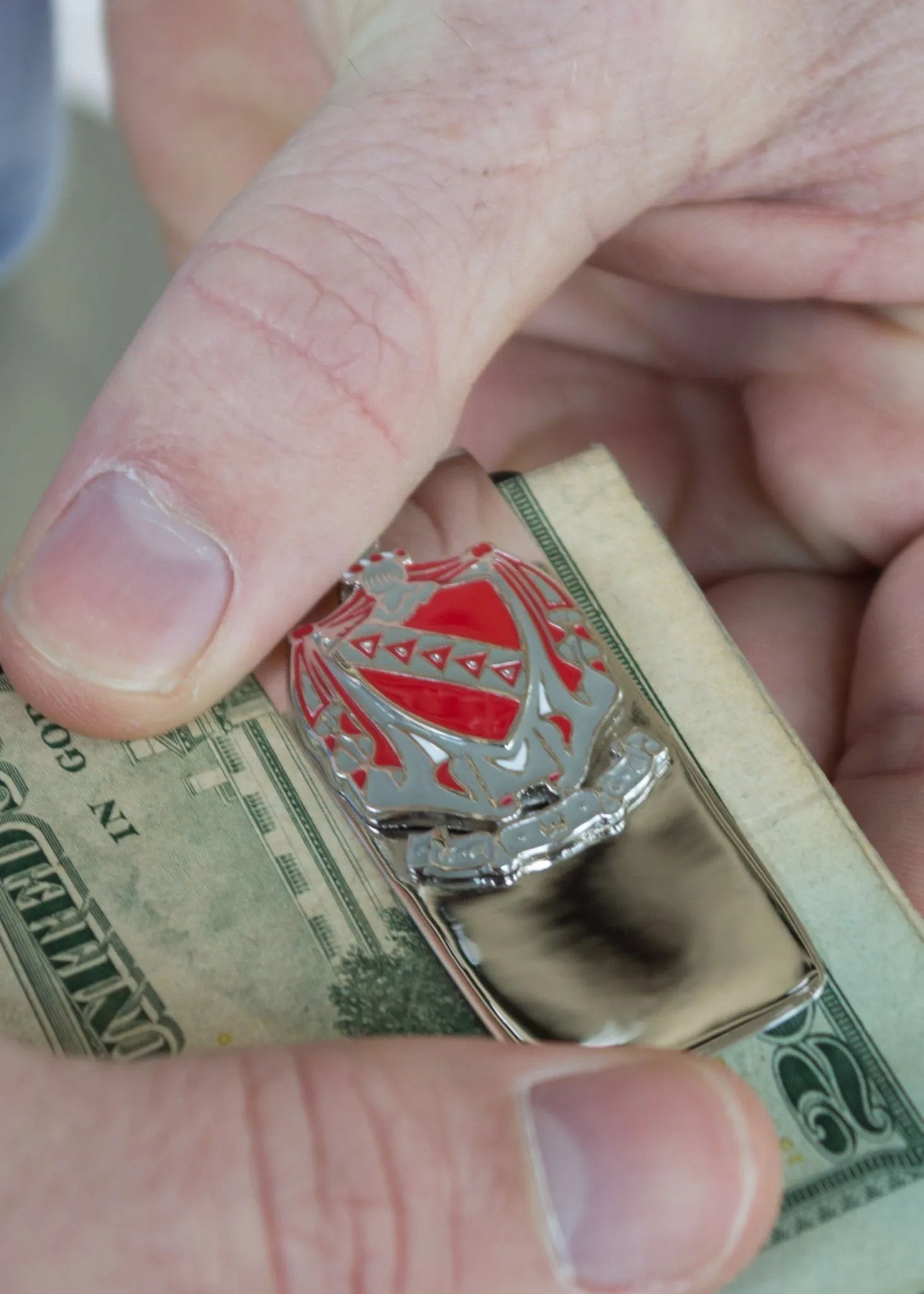 Tau Kappa Epsilon Money Clip with Coat of Arms