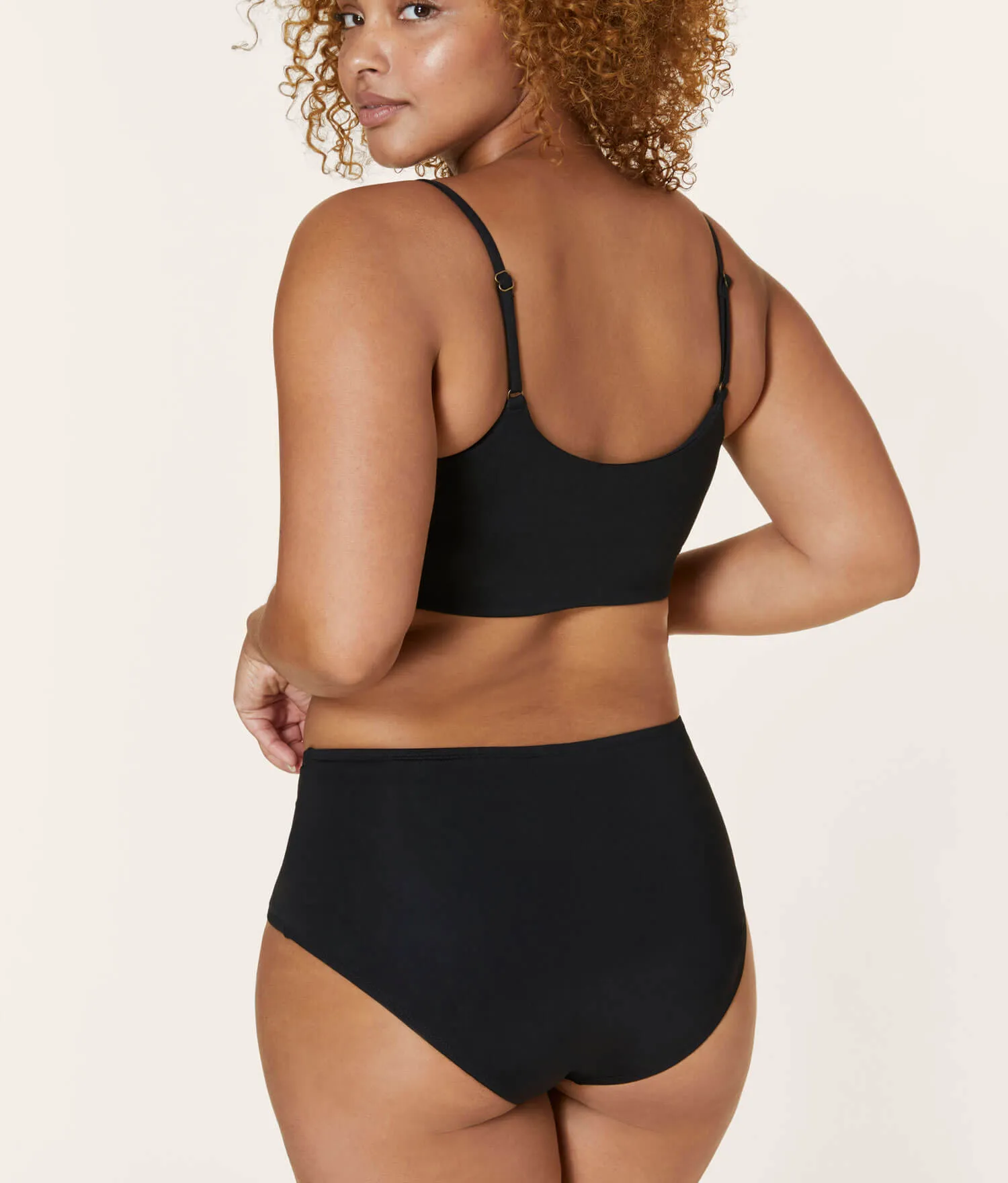 The High - Waisted Bottom - Flat - Black