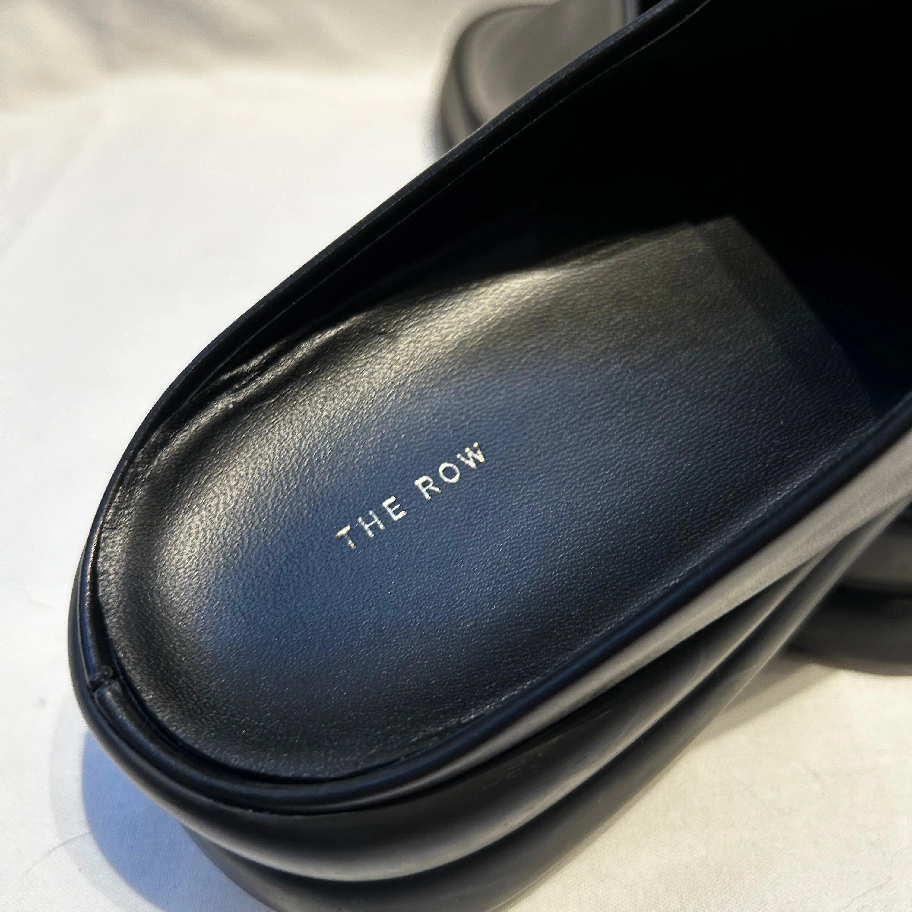 The Row Brand New 830 Black Town Clog Leather Mules 41