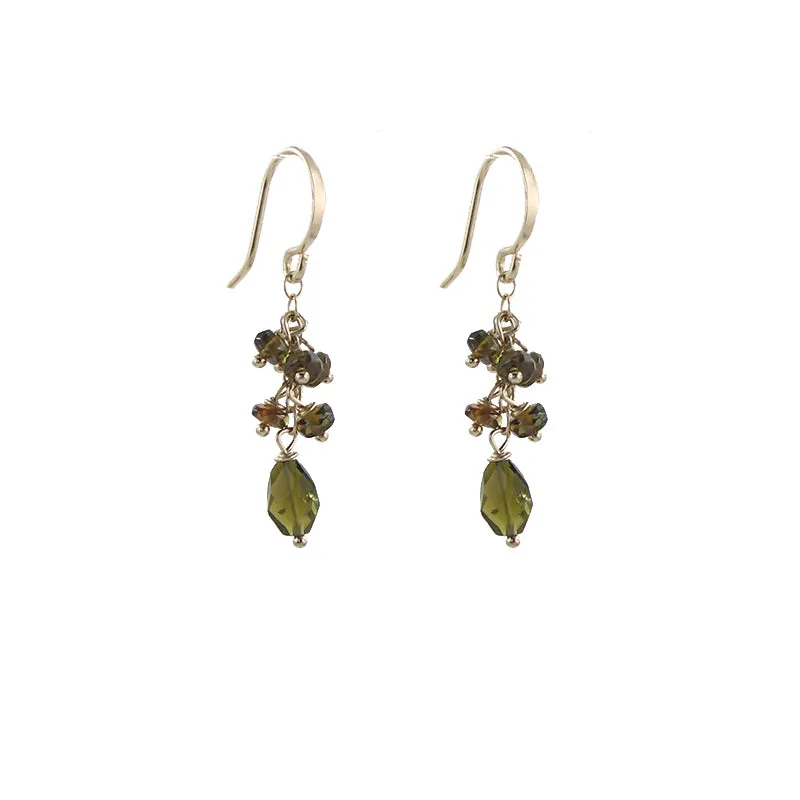 Tourmaline Cluster Earrings