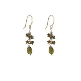 Tourmaline Cluster Earrings