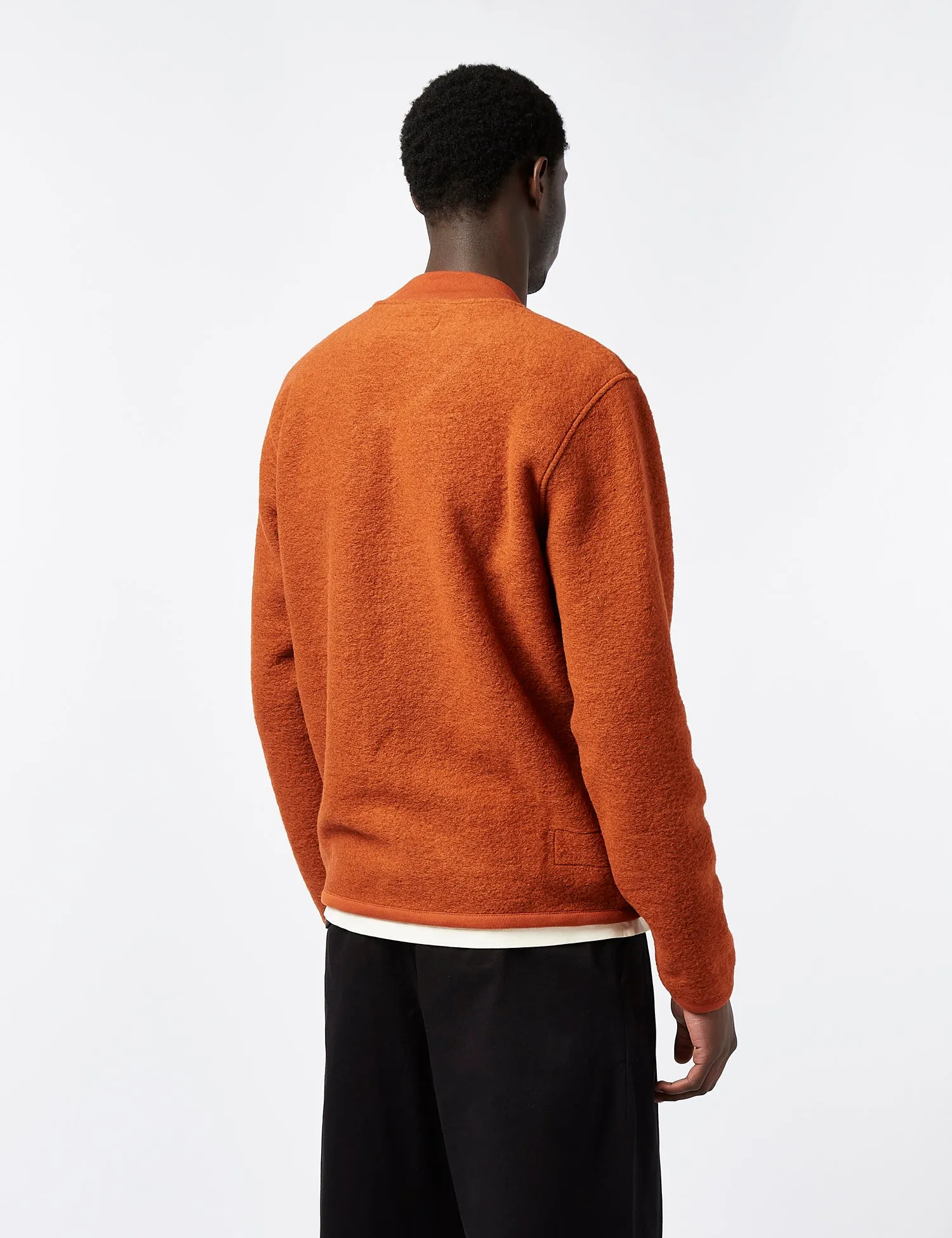 Universal Works Zip Bomber (Wool) - Orange