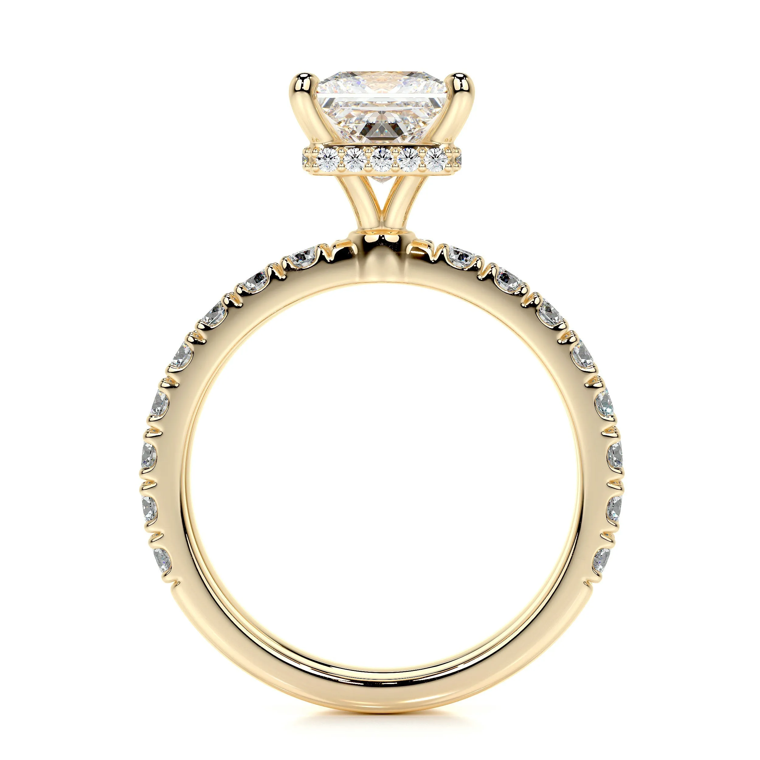 Valentina Lab Grown Diamond Bridal Set -18K Yellow Gold