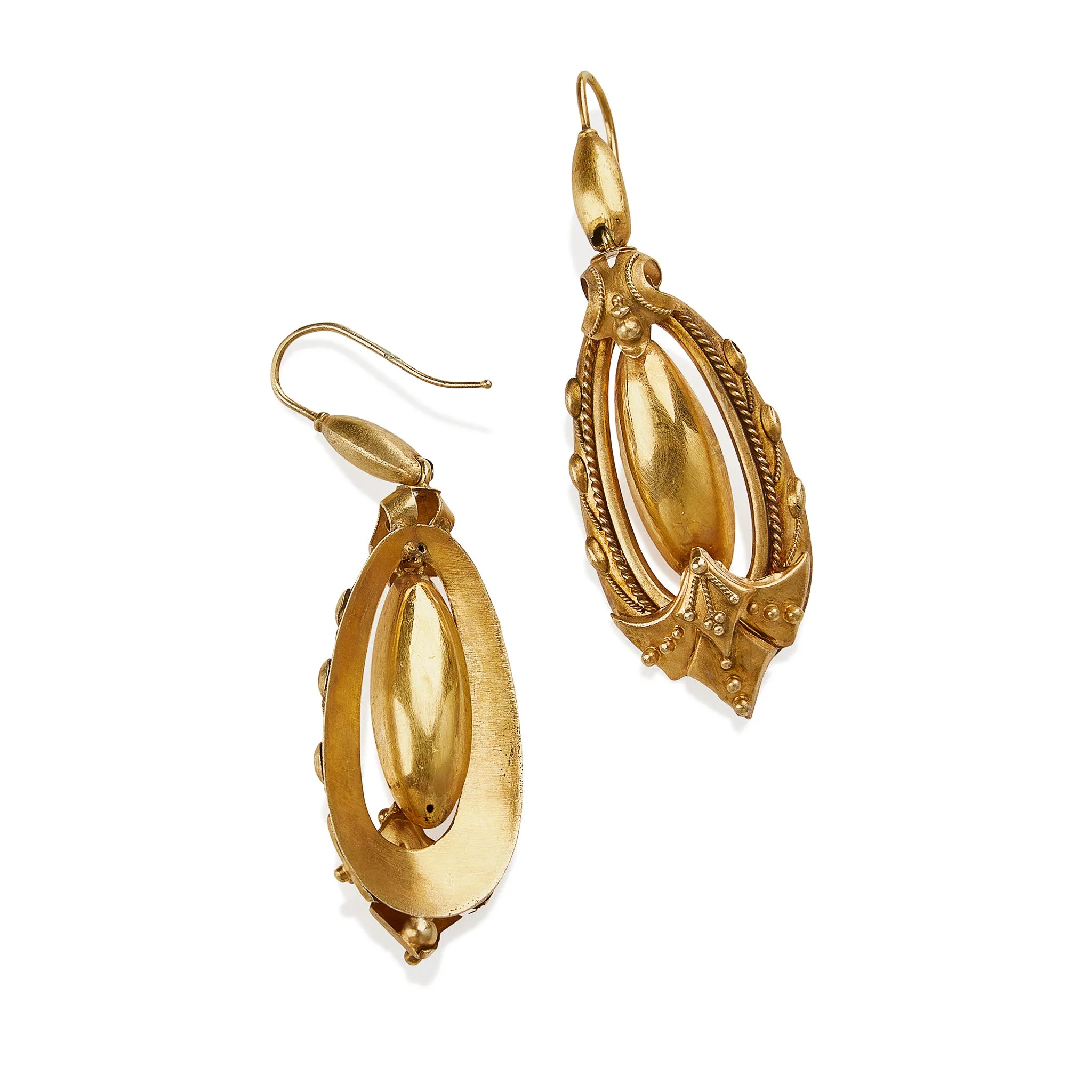 Victorian 15K Gold Pendant Pendant Earrings