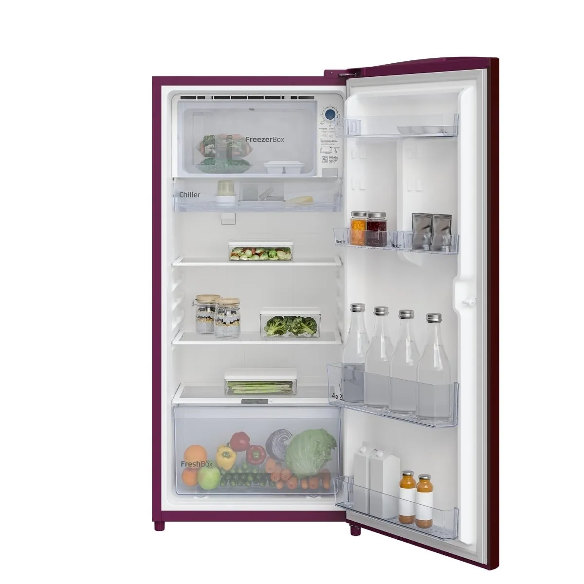 Voltas Beko 185 L, 1 Star, Single Door DC Refrigerator (Belus Wine)