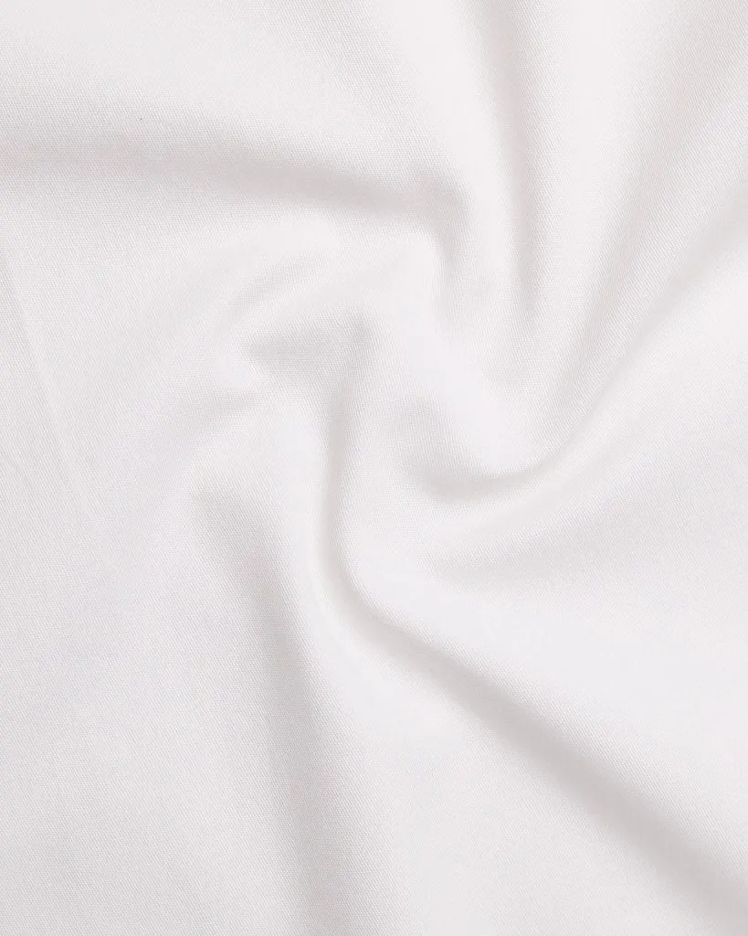 White Color Affordable Solid Cotton Shirt